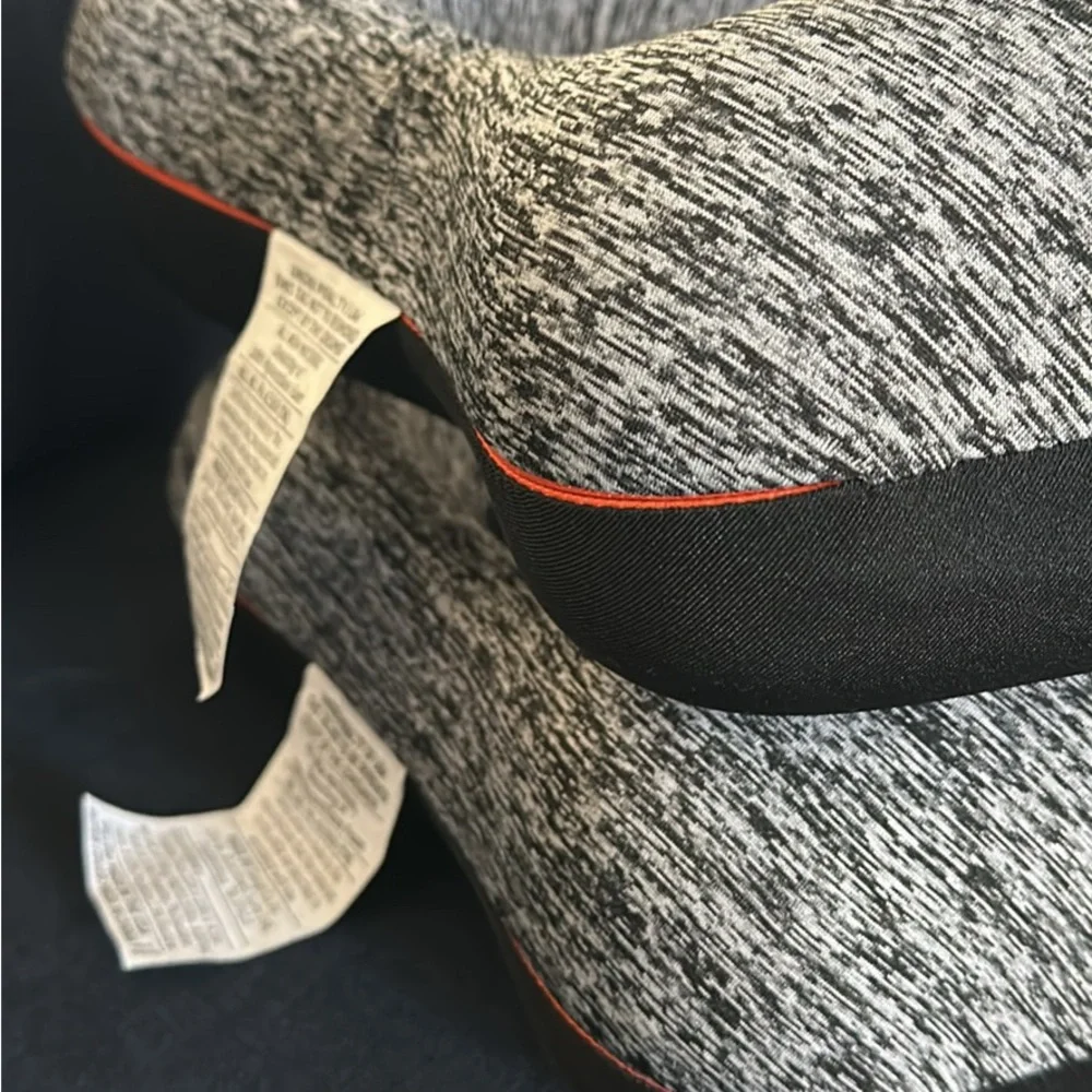 2 Stylish Black and Gray Neck Pillows